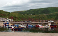 Boats in Gardenstown harbour